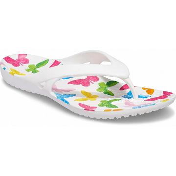 Crocs Kadee II Printed Flip Sandaler Dam Vita Olika Färger | Sverige 0512KORI